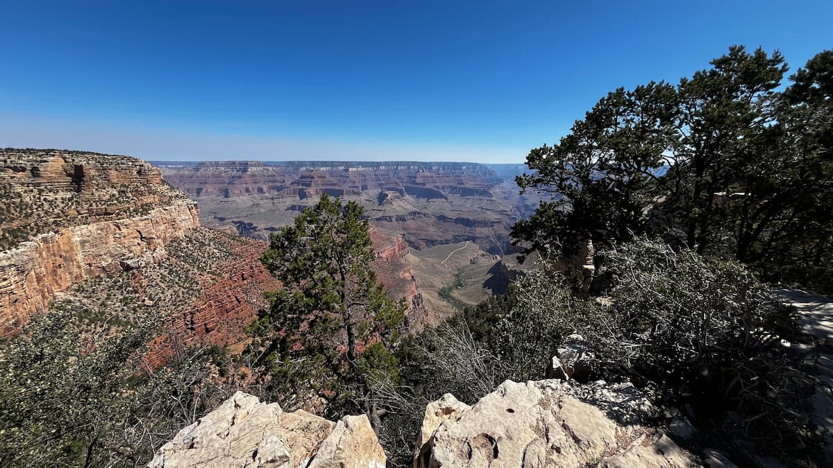 the grand canyon near bright angel trailhead